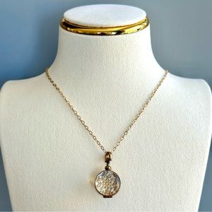 NEW Brass Locket Pendant With Customizable Insert